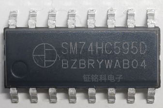 LED單雙色顯示屏邏輯驅(qū)動(dòng)芯片:SM74HC595D的功能和應(yīng)用(圖1) SM74HC595D.png